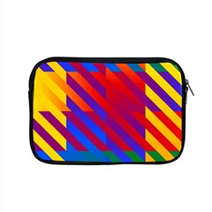 Gay Pride Rainbow Diagonal Striped Checkered Squares Apple Macbook Pro 15  Zipper Case by VernenInk