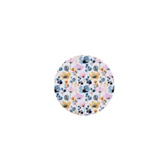 Watercolor Floral Seamless Pattern 1  Mini Buttons by TastefulDesigns