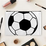 Soccer Lovers Gift Cosmetic Bag (Large) Front