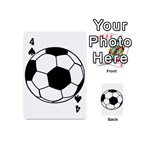 Soccer Lovers Gift Playing Cards 54 Designs (Mini) Front - Spade4