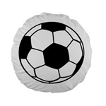 Soccer Lovers Gift Standard 15  Premium Flano Round Cushions Front