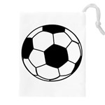 Soccer Lovers Gift Drawstring Pouch (4XL) Front