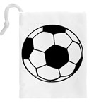 Soccer Lovers Gift Drawstring Pouch (4XL) Back