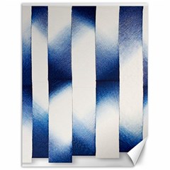 Blue Strips Canvas 12  X 16  by Sparkle