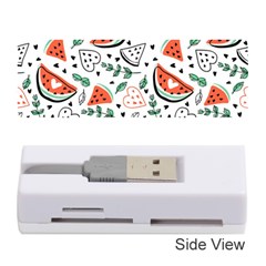 Seamless-vector-pattern-with-watermelons-mint Memory Card Reader (stick) by Vaneshart