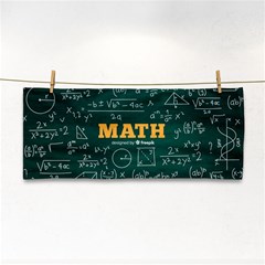 Realistic-math-chalkboard-background Hand Towel by Vaneshart