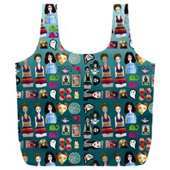 Kawaiicollagepattern2 Full Print Recycle Bag (xxxl) by snowwhitegirl