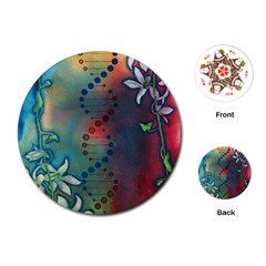 Flower Dna Playing Cards Single Design (round) by RobLilly