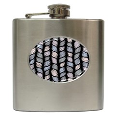 Seamless Pattern With Interweaving Braids Hip Flask (6 Oz) by BangZart