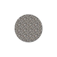 Leopard Spots Pattern, Geometric Dots, Animal Fur Print Golf Ball Marker by Casemiro