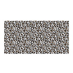 Leopard Spots Pattern, Geometric Dots, Animal Fur Print Satin Wrap by Casemiro