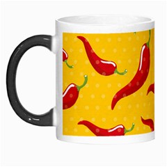 Chili Vegetable Pattern Background Morph Mugs by BangZart