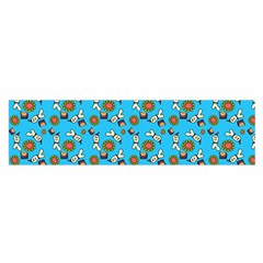 Clown Ghost Pattern Blue Satin Scarf (oblong) by snowwhitegirl