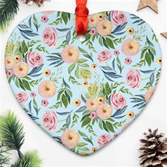 Springflowers Ornament (heart) by Dushan