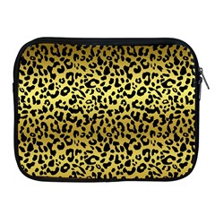 Gold And Black, Metallic Leopard Spots Pattern, Wild Cats Fur Apple Ipad 2/3/4 Zipper Cases by Casemiro