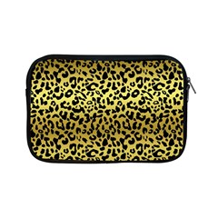 Gold And Black, Metallic Leopard Spots Pattern, Wild Cats Fur Apple Ipad Mini Zipper Cases by Casemiro