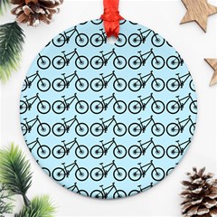 Mountain Bike - Mtb - Hardtail And Dirt Jump Ornament (round) by DinzDas