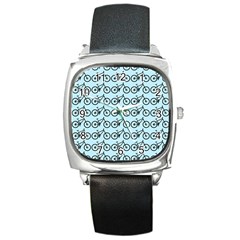 Mountain Bike - Mtb - Hardtail And Dirt Jump Square Metal Watch by DinzDas