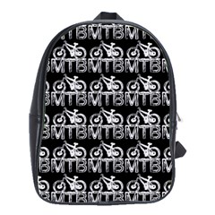 Mountain Bike - Mtb - Hardtail And Dirt Jump 2 School Bag (large) by DinzDas