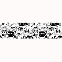 Cute Cat Faces Pattern Large Bar Mats by TastefulDesigns