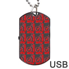 015 Mountain Bike - Mtb - Hardtail And Downhill Dog Tag Usb Flash (two Sides) by DinzDas