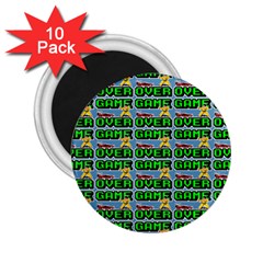 Game Over Karate And Gaming - Pixel Martial Arts 2 25  Magnets (10 Pack)  by DinzDas