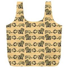 Inka Cultur Animal - Animals And Occult Religion Full Print Recycle Bag (xxl) by DinzDas