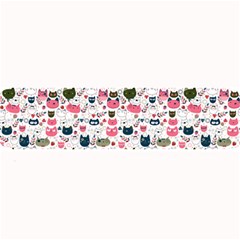 Adorable Seamless Cat Head Pattern01 Large Bar Mats by TastefulDesigns