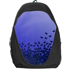 Gradient Butterflies Pattern, Flying Insects Theme Backpack Bag by Casemiro