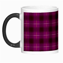 Dark Purple, Violet Tartan, Buffalo Plaid Like Pattern Morph Mugs by Casemiro