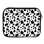 Black and white cow spots pattern, animal fur print, vector Apple iPad 2/3/4 Zipper Cases Front