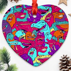 Dinos Heart Ornament (two Sides) by Sobalvarro