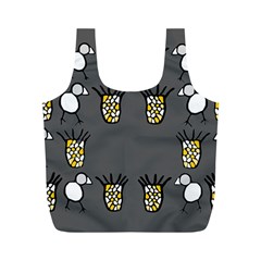 Cchpa Coloured Pineapple Full Print Recycle Bag (m) by CHPALTD