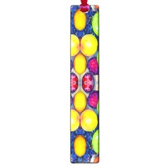 Fruits And Vegetables Pattern Large Book Marks by dflcprintsclothing