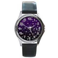 Stars Round Metal Watch by Sparkle