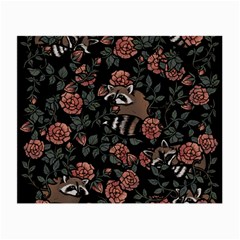 Raccoon Floral Small Glasses Cloth (2 Sides) by BubbSnugg