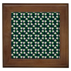 Darla Teal Framed Tile by snowwhitegirl