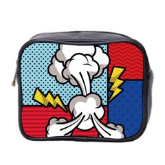 Rays Smoke Pop Art Style Vector Illustration Mini Toiletries Bag (two Sides) by Amaryn4rt