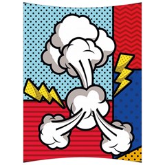 Rays Smoke Pop Art Style Vector Illustration Back Support Cushion by Amaryn4rt