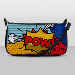 Pow Word Pop Art Style Expression Vector Shoulder Clutch Bag by Amaryn4rt