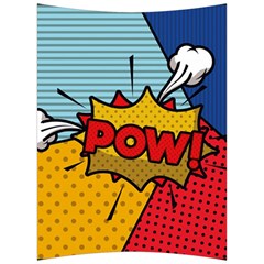 Pow Word Pop Art Style Expression Vector Back Support Cushion by Amaryn4rt