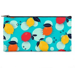 Pop Art Style Citrus Seamless Pattern Pencil Case by Amaryn4rt