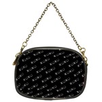 XOXO black and white pattern, kisses and love geometric theme Chain Purse (One Side) Front