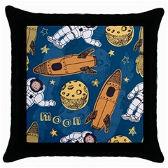 Missile Pattern Throw Pillow Case (black) by Amaryn4rt