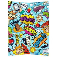 Comic Elements Colorful Seamless Pattern Back Support Cushion by Amaryn4rt