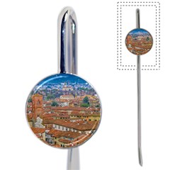 Lucca Historic Center Aerial View Book Mark by dflcprintsclothing