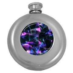 Abstract Atom Background Round Hip Flask (5 Oz) by Mariart