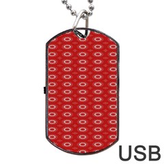 Red Kalider Dog Tag Usb Flash (one Side) by Sparkle