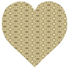 Digital Flowers Wooden Puzzle Heart by Sparkle