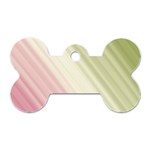 Pink Green Dog Tag Bone (Two Sides) Front